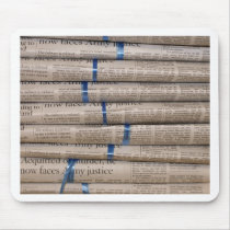 Stack of Newspapers Current Events Art mousepads