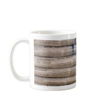 Stack of Newspapers Current Events Art mugs by Halima_Ahkdar Stack of Newspapers Current Events Art mugs