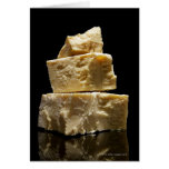 Stacked Chunks of Parmasean Cheese Card
