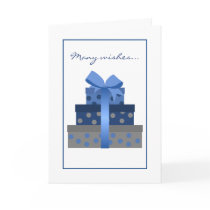 Stacked Gift Boxes Birthday Card