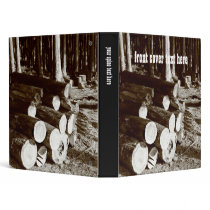 Stacked logs Binder