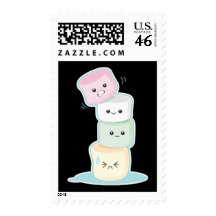 Stacked Marshmallows Postage