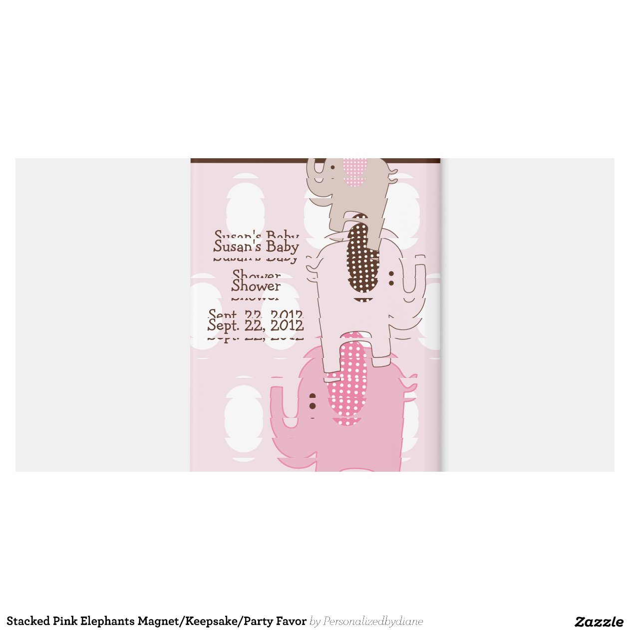 Stacked Pink Elephants Favor Zazzle