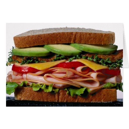 Stacked sandwich card Zazzle