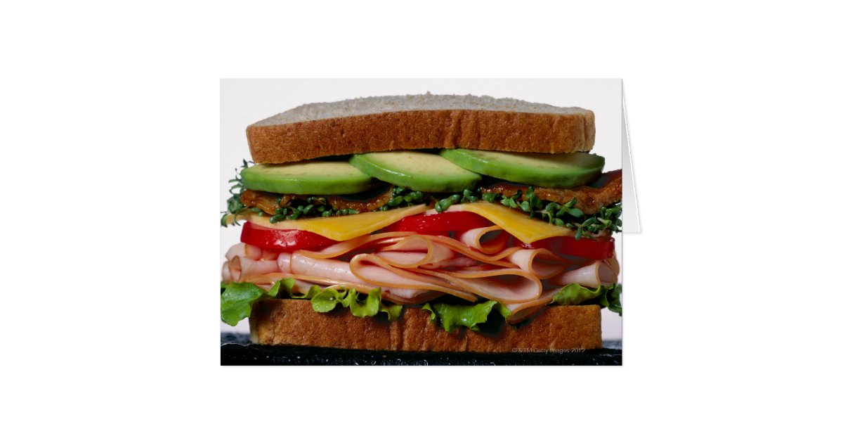 Stacked sandwich card Zazzle
