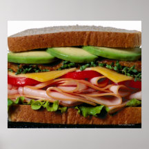 Stacked sandwich poster