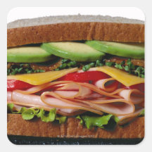 Stacked sandwich stickers