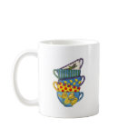 Stacked teacups mugs
