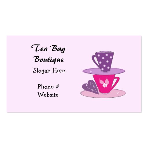 Stacking Teacups  Business Card