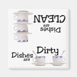 Stacks of Cups Dishwasher Magnet