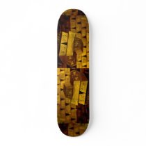 Stacks of gold bars skate boards