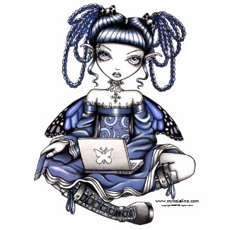 Stacy Blue Lap Top Fairy Top shirt
