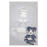 "Stacy" Cute Blue Lap Top Fairy Art Stationery