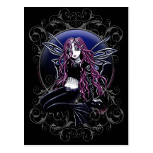 Stacy Magic Mirror Pink Fairy Fantasy Post Cards