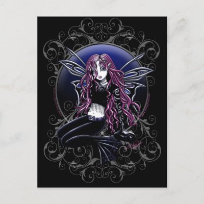 Stacy Magic Mirror Pink Fairy Fantasy Post Cards