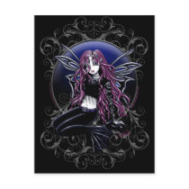 Stacy Magic Mirror Pink Fairy Fantasy postcards by mykajelina Stacy Magic Mirror Pink Fairy Fantasy postcards