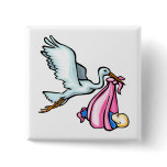 Stacy Stork Pinback Button