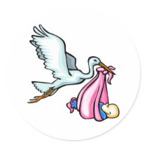 Stacy Stork stickers by BisforBirds Stacy Stork stickers
