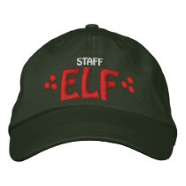 Staff Elf embroidered hats