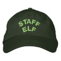 STAFF ELF embroidered hats