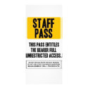 Staff Pass rack cards by oskikarhu Staff Pass rack cards