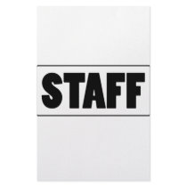Staff stationery