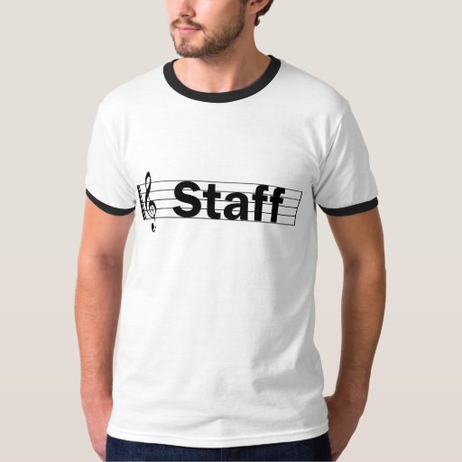 staff on back of shirt