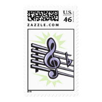 staff treble cleft music note design postage by geekme staff treble cleft music note design postage