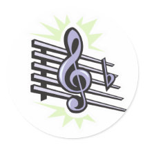 staff treble cleft music note design stickers by geekme staff treble cleft music note design stickers