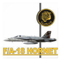 Staffel 11 Tiger F/A-18 Hornet Print posters