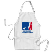 Staffordshire Bull Terrier aprons by Pawdboy Staffordshire Bull Terrier aprons