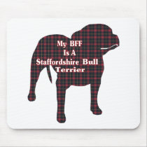 Staffordshire Bull Terrier BFF Gifts mousepads
