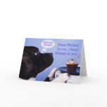 Staffordshire bull terrier birthday card