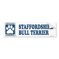 STAFFORDSHIRE BULL TERRIER_Blue bumper stickers