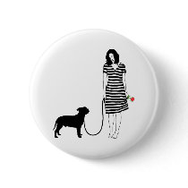 Staffordshire Bull Terrier Buttons