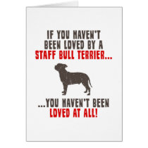 Staffordshire Bull Terrier Card