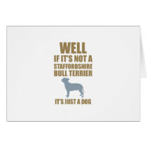 Staffordshire Bull Terrier Greeting Card