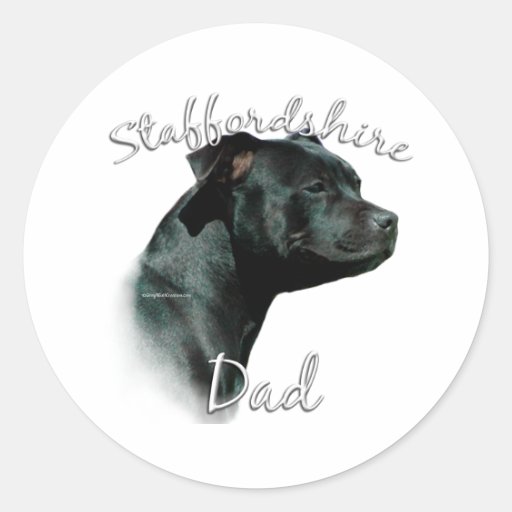 Staffordshire Bull Terrier Dad 2 Stickers