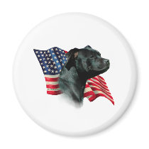 Staffordshire Bull Terrier Flag magnets
