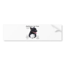 Staffordshire Bull Terrier History Design Bumper Stickers