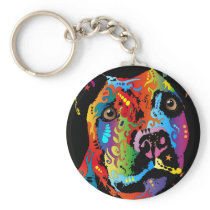 Staffordshire Bull Terrier Key Chain