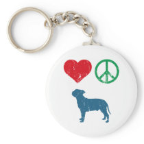 Staffordshire Bull Terrier Keychain
