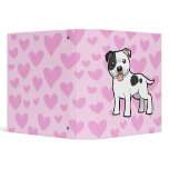 Staffordshire Bull Terrier Love Vinyl Binder