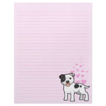 Staffordshire Bull Terrier Love Letterhead