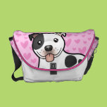 Staffordshire Bull Terrier Love Messenger Bags