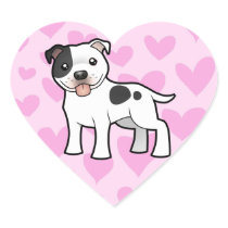Staffordshire Bull Terrier Love Stickers