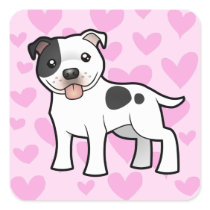 Staffordshire Bull Terrier Love Stickers