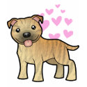 Staffordshire Bull Terrier Love shirt