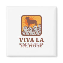 Staffordshire Bull Terrier Fridge Magnet