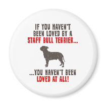 Staffordshire Bull Terrier Refrigerator Magnet